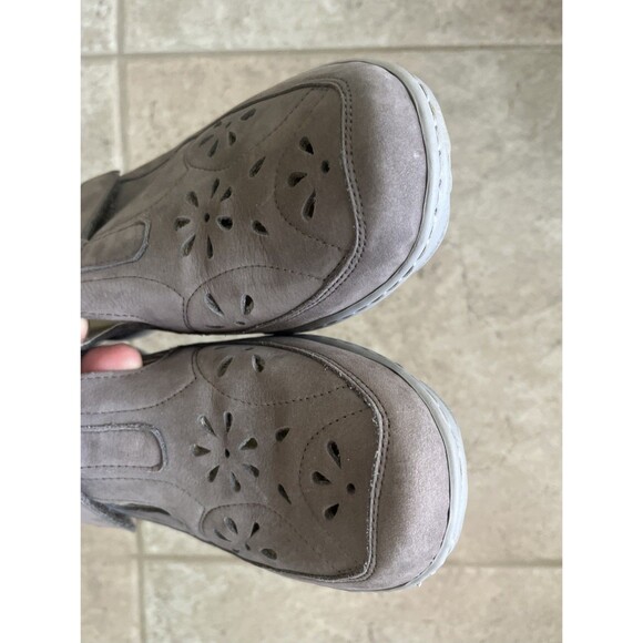 Waldlaufer Eyelet Dark Beige Leather Slip On Shoe Strap Size 7.5 - Picture 3 of 10